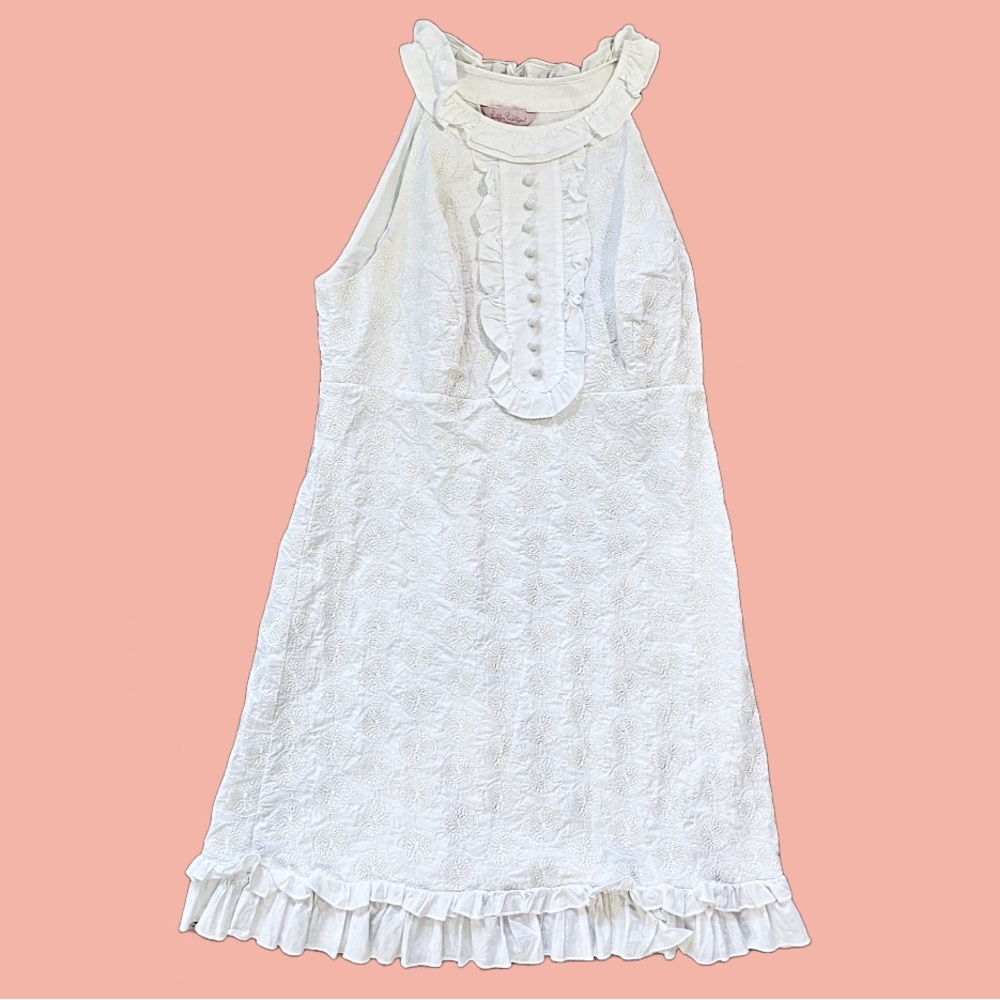 Lilly Pulitzer white halter neck dress 4
